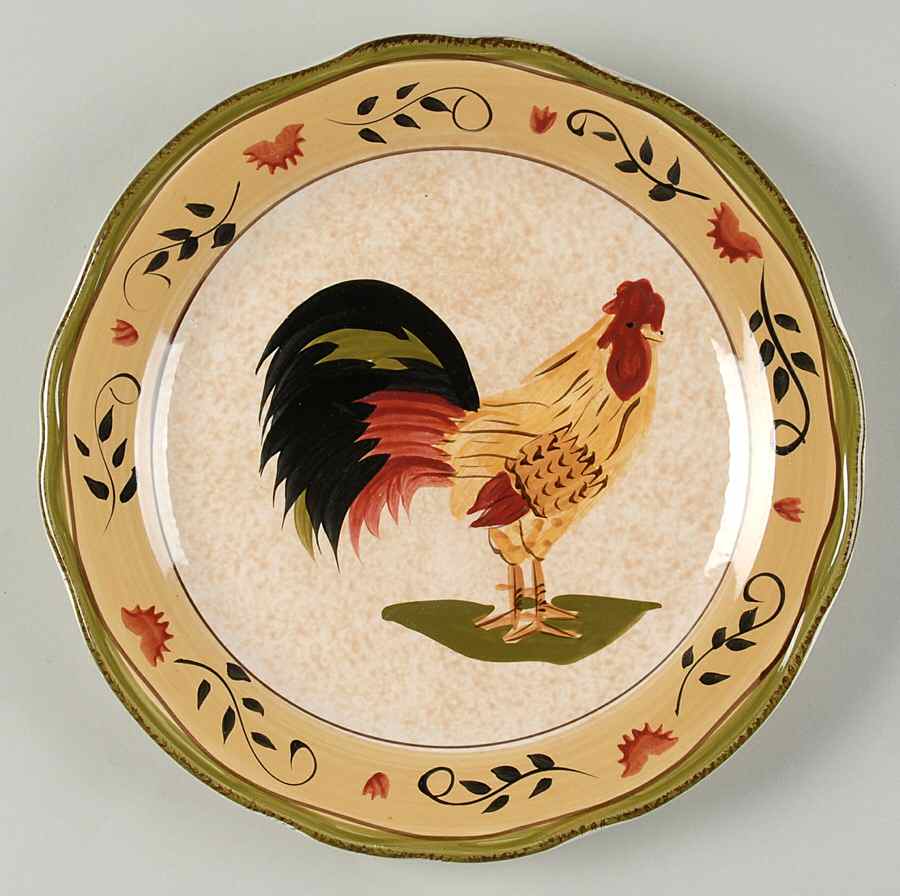 Montauk Rooster Salad Plate by Canterbury Potteries-1