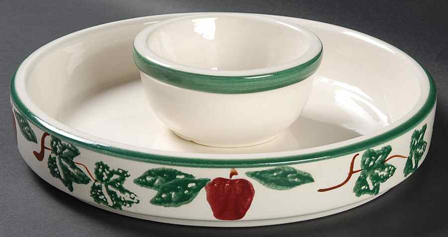 Apple & Ivy 1 Piece Chip & Dip by Crock Shop-1