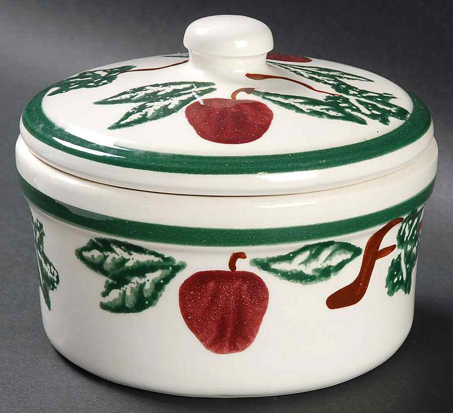 Apple & Ivy Candy Dish & Lid by Crock Shop-1
