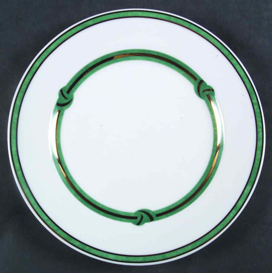 Rubanea Vert Salad/Dessert Plate by Christofle-1