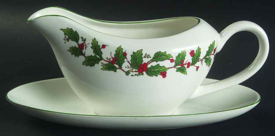 Noel Gravy Boat & Underplate by China (Made in China)-1