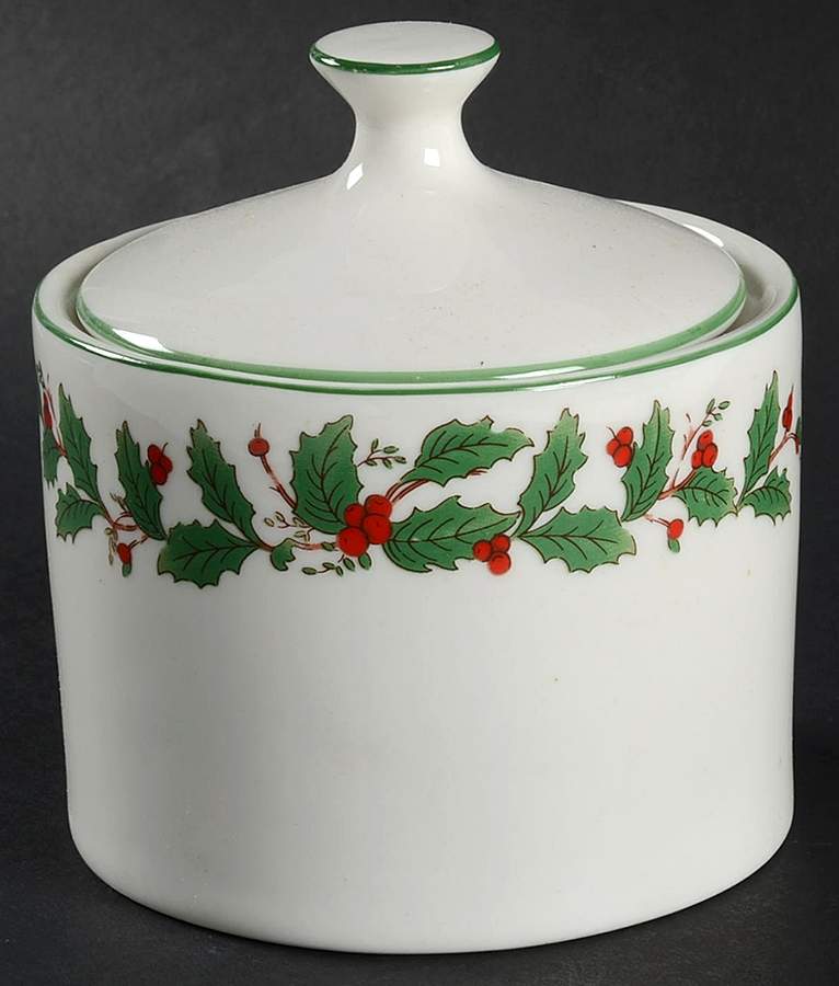Noel Sugar Bowl & Lid by China (Made in China)-1