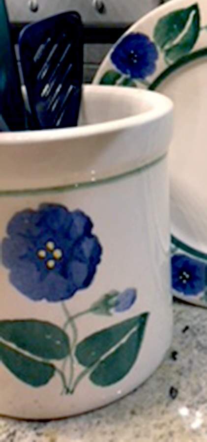 Morning Glory Utensil Holder by Crock Shop-1