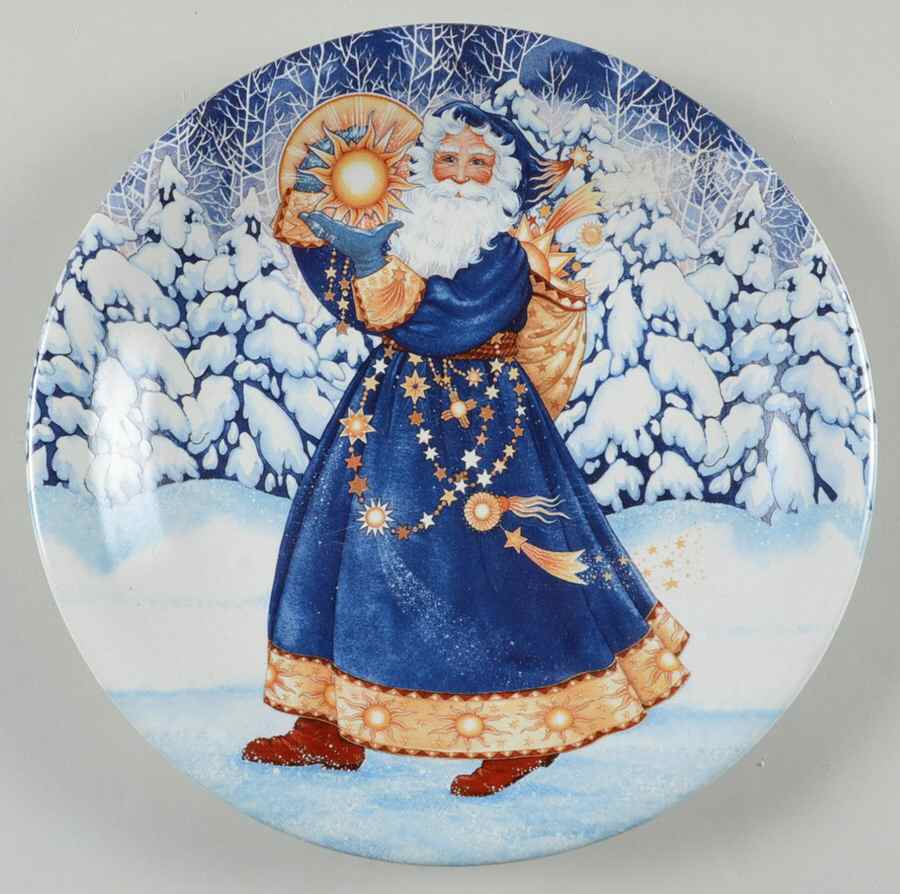 Starlight Santa Dessert/Pie Plate by Certified International-1