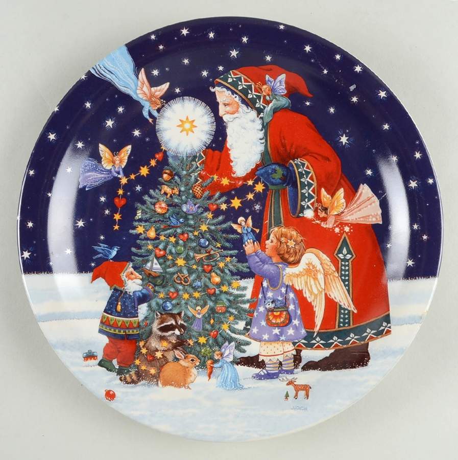 Starlight Santa Dinner Plate by Certified International-1