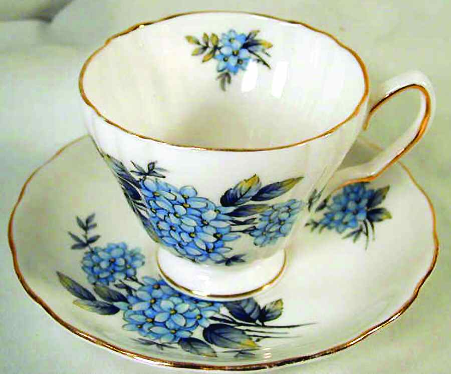 CRY10 Footed Cup & Saucer Set by Crown Royal-1