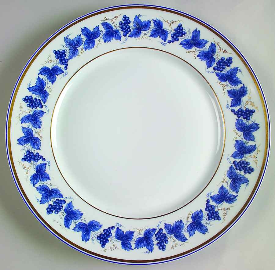 Vineyard Blue Dinner Plate by Ceralene-1