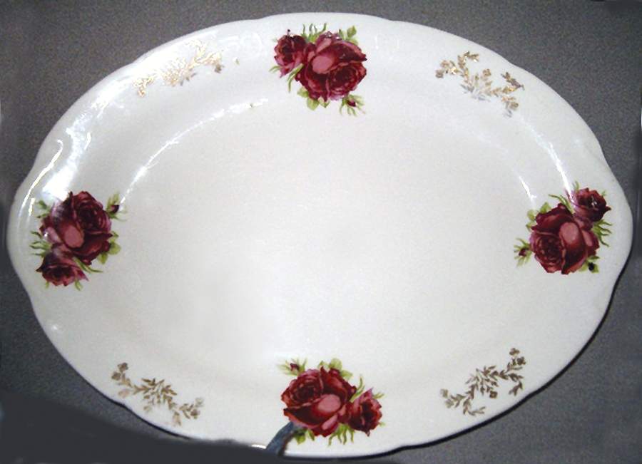 CRO294 11" Oval Serving Platter by Crooksville-1