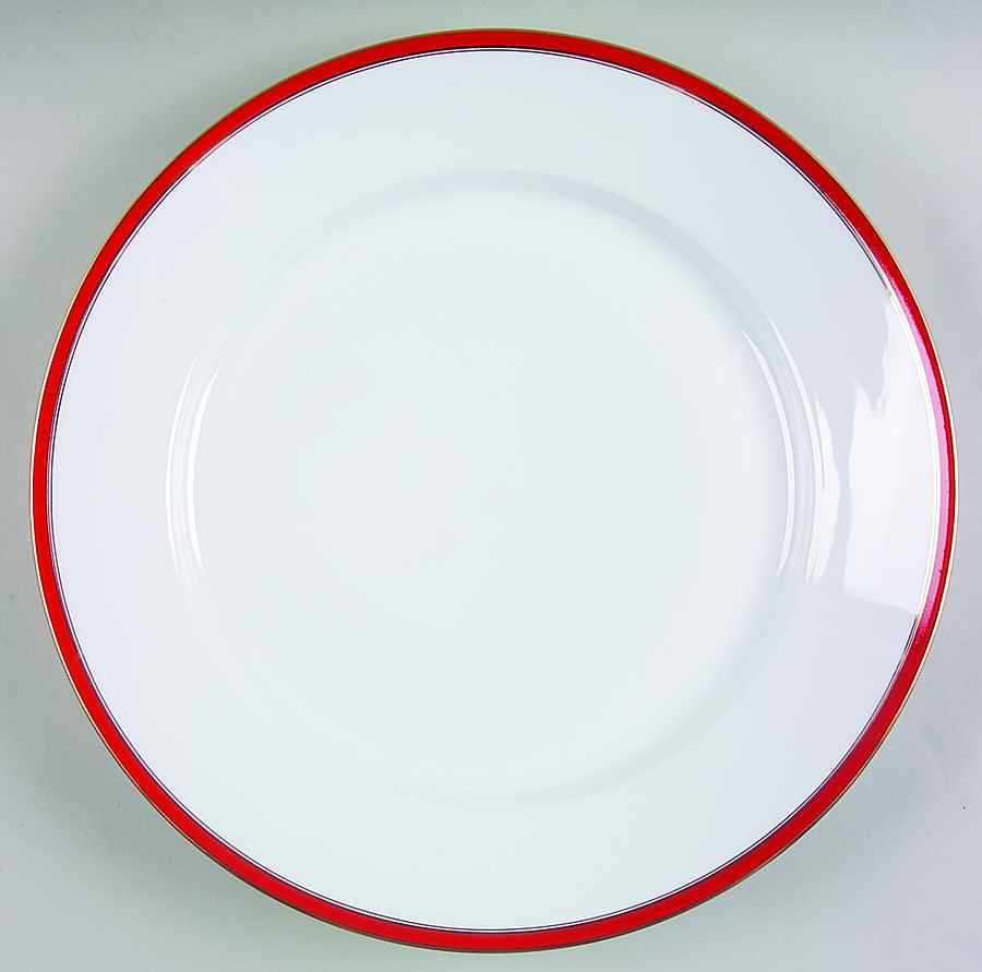 Ambassade Vermillion 12" Chop Plate (Round Platter) by Charles Field Haviland-1