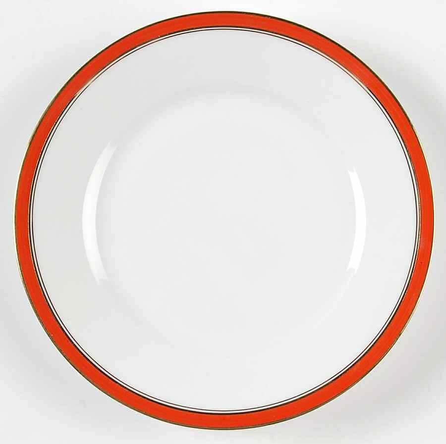 Ambassade Vermillion Bread & Butter Plate by Charles Field Haviland-1