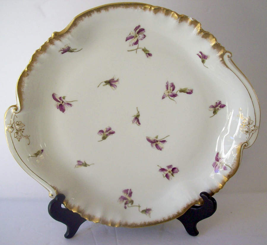 CHF1255 Handled Cake Plate by Charles Field Haviland-1