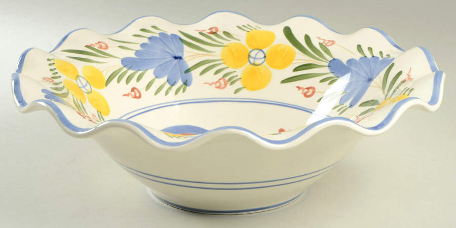 Chanticleer 12" Ruffled Bowl by Cooley Collection-1