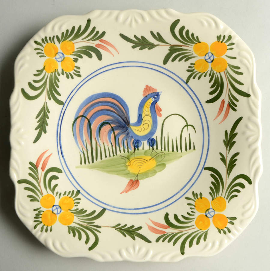 Chanticleer Square Dinner Plate by Cooley Collection-1