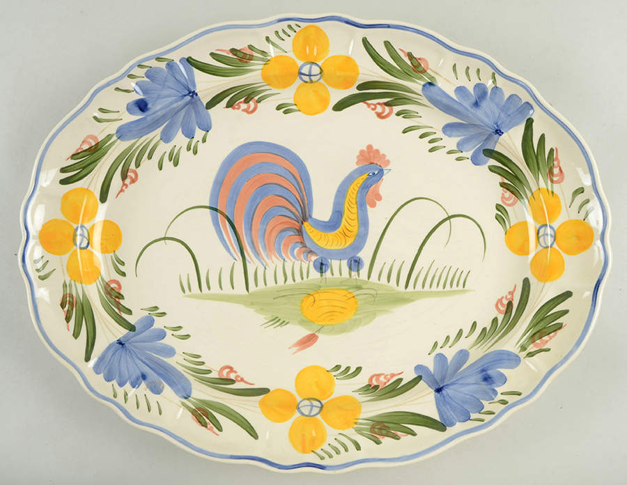 Chanticleer 18" Oval Serving Platter by Cooley Collection-1