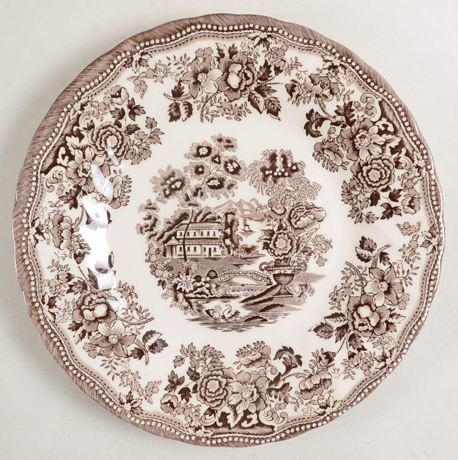 Tonquin Brown Salad Plate by Churchill-1