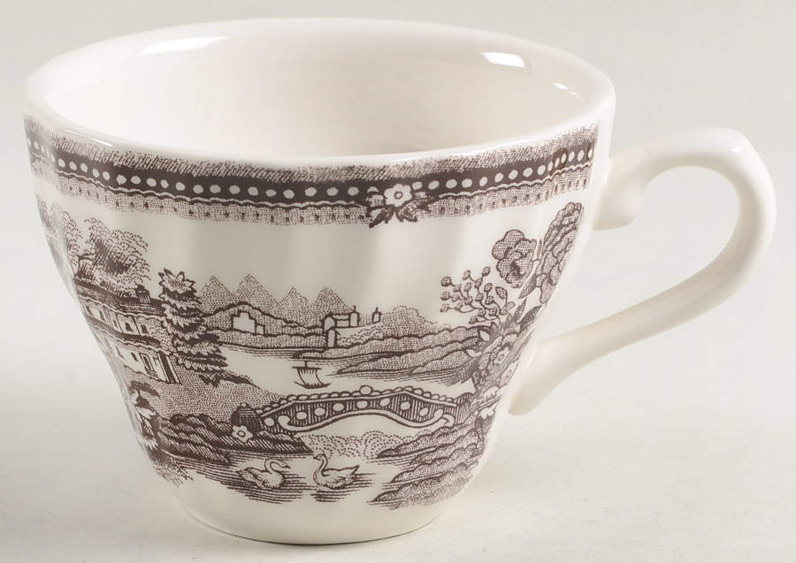 Tonquin Brown Flat Cup by Churchill-1