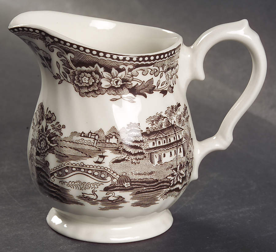 Tonquin Brown Creamer by Churchill-1