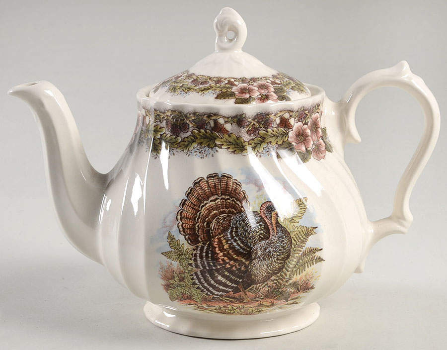 Thanksgiving Multicolor (Non-England) Teapot & Lid by Churchill-1