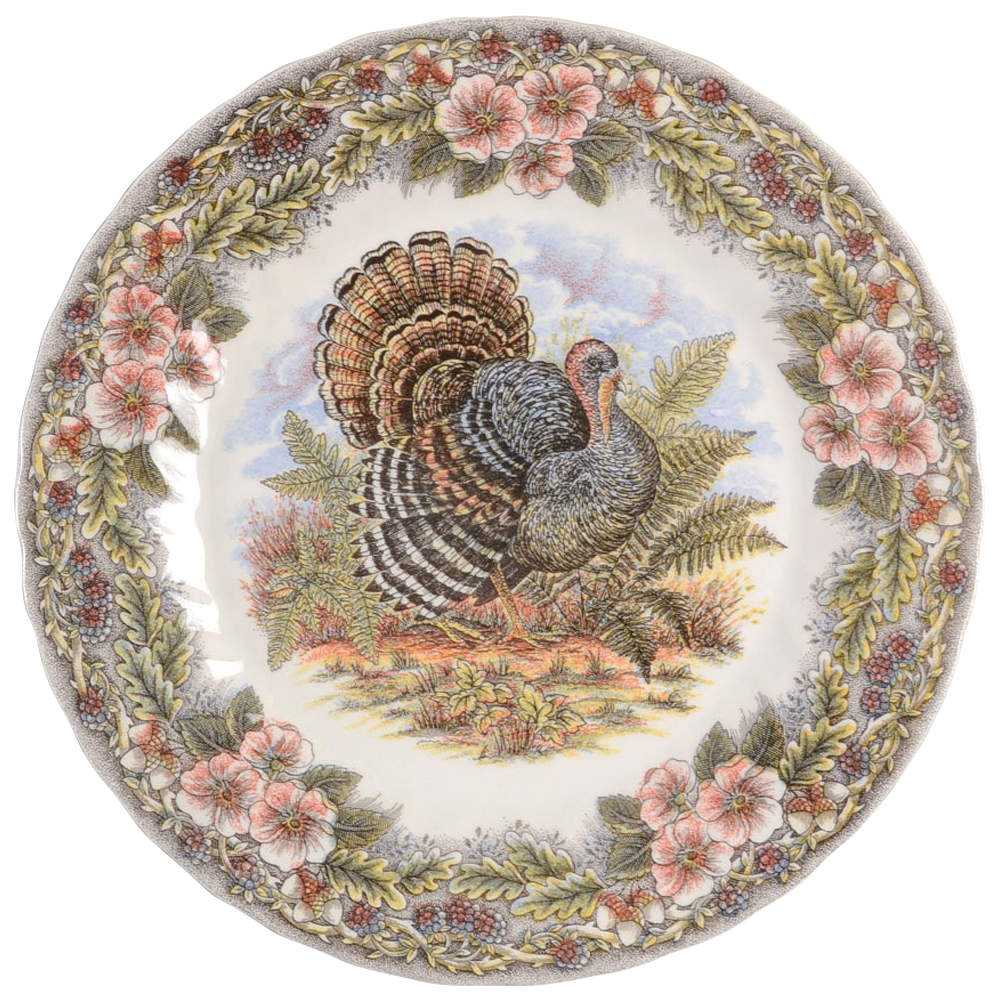 Thanksgiving Multicolor (Non-England) Dinner Plate by Churchill-1