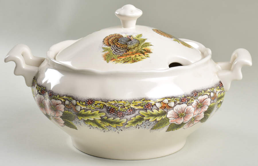 Thanksgiving Multicolor (Non-England) Tureen &  Lid by Churchill-1