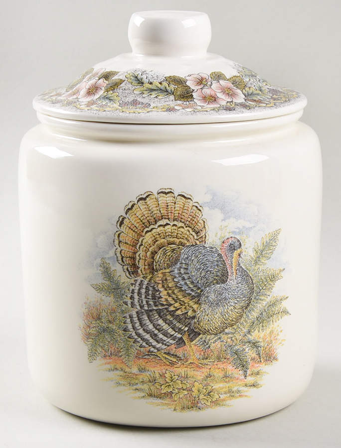 Thanksgiving Multicolor (Non-England) Medium Canister & Lid by Churchill-1