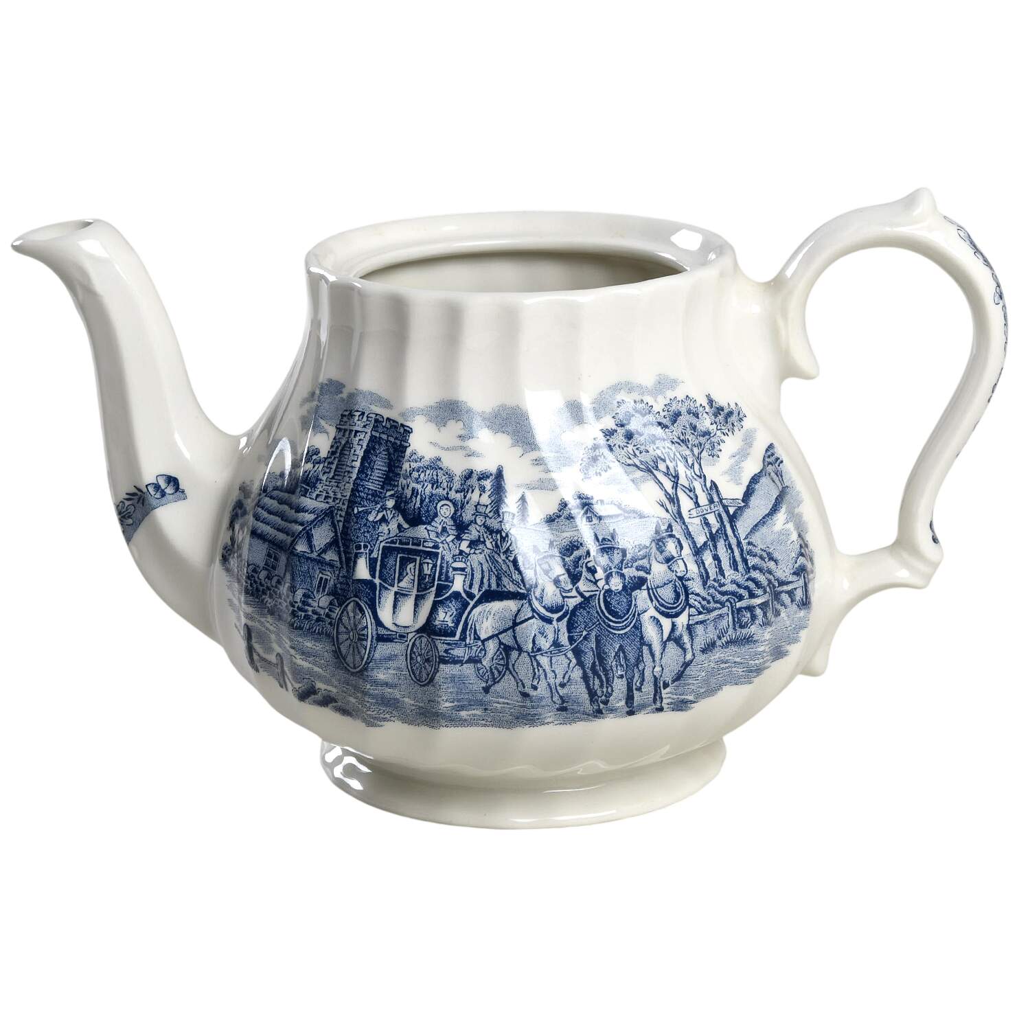 Royal Mail Blue (Colombia) Teapot No Lid by Churchill-1