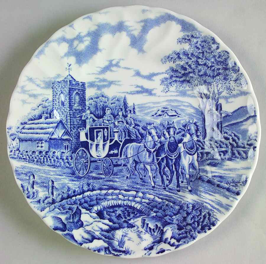 Royal Mail Blue (Colombia) Bread & Butter Plate by Churchill-1