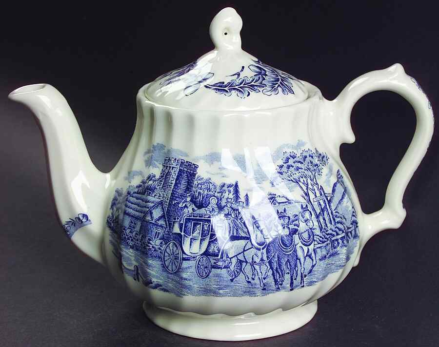 Royal Mail Blue (Colombia) Teapot & Lid by Churchill-1