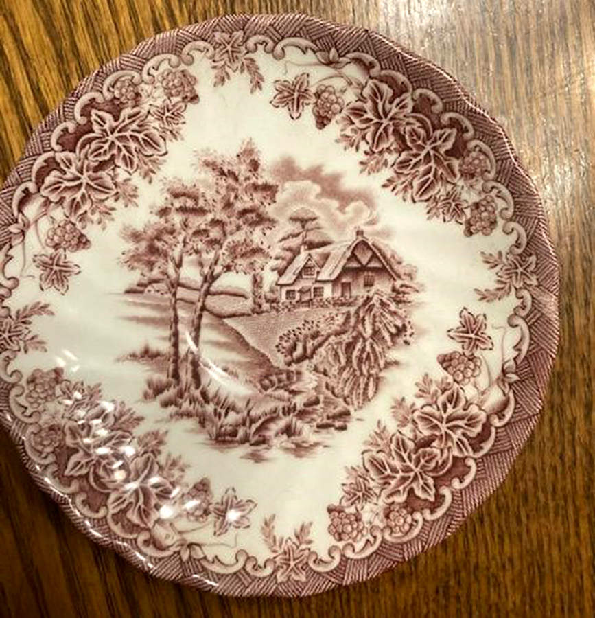 The Brook Pink (Columbia, Malaysia) Saucer by Churchill-1