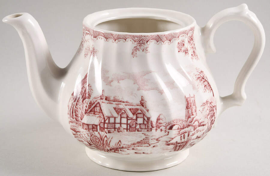 The Brook Pink (Columbia, Malaysia) Teapot No Lid by Churchill-1