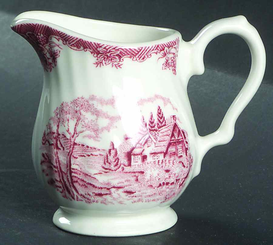 The Brook Pink (Columbia, Malaysia) Creamer by Churchill-1