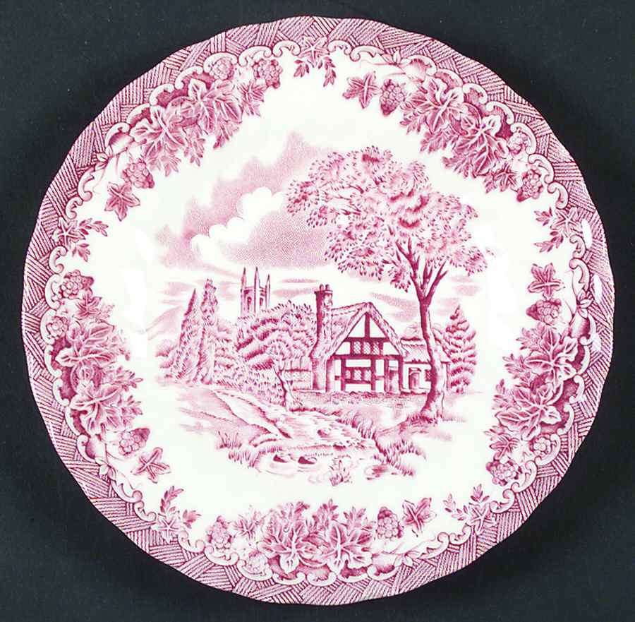 The Brook Pink (Columbia, Malaysia) Bread & Butter Plate by Churchill-1