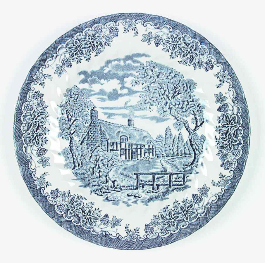 The Brook Blue (Columbia, Malaysia) Dinner Plate by Churchill-1