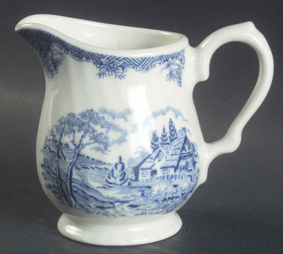 The Brook Blue (Columbia, Malaysia) Creamer by Churchill-1