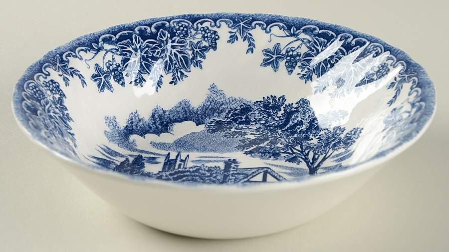 The Brook Blue (Columbia, Malaysia) Coupe Cereal Bowl by Churchill-1