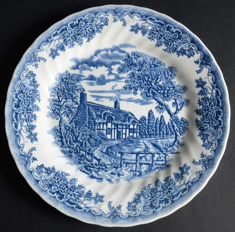 The Brook Blue (Columbia, Malaysia) Dinner Plate by Churchill-1