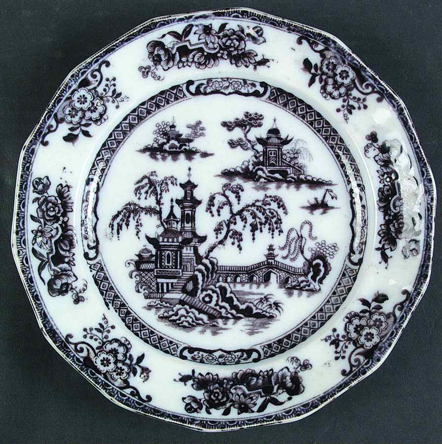 Pelew (Black) Salad Plate by Edward Challinor-1