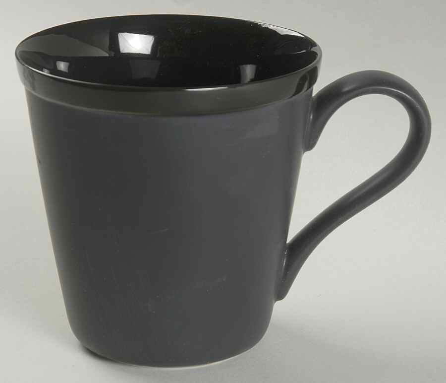 Domino Black Mug by Crate & Barrel-1