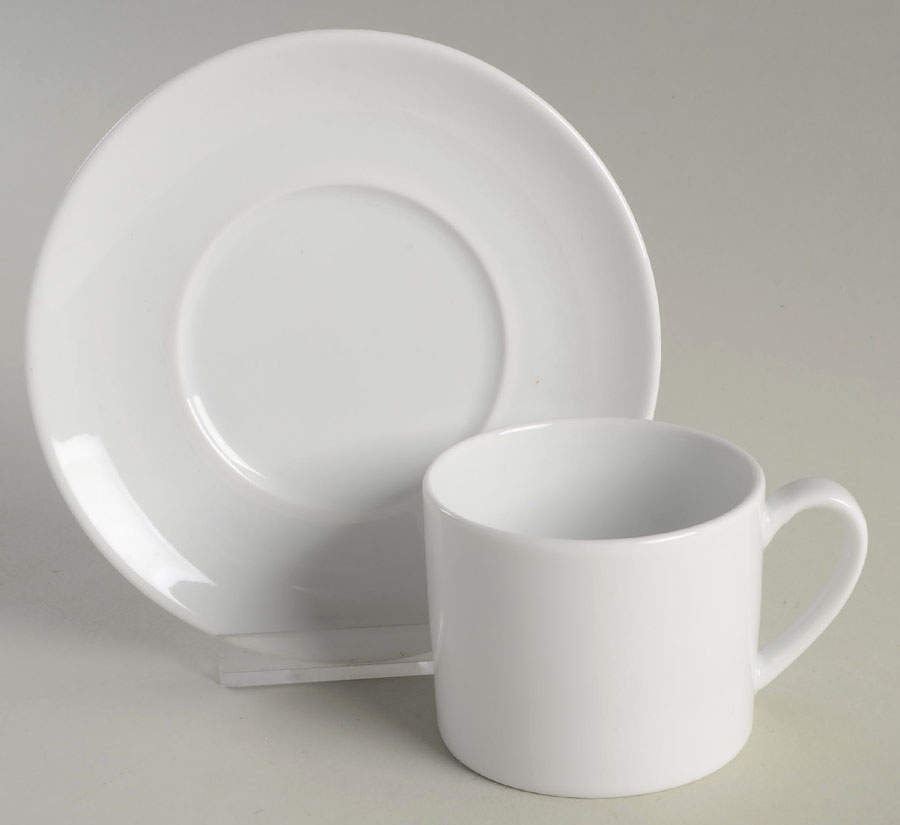 Aspen (Essential) Espresso Cup and Saucer Set by Crate & Barrel-1