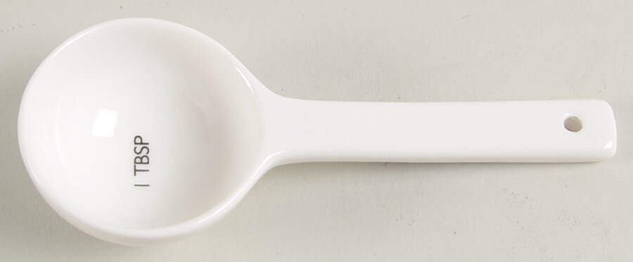 Aspen (Essential) 1 Tablespoon Ceramic Measuring Spoon by Crate & Barrel-1