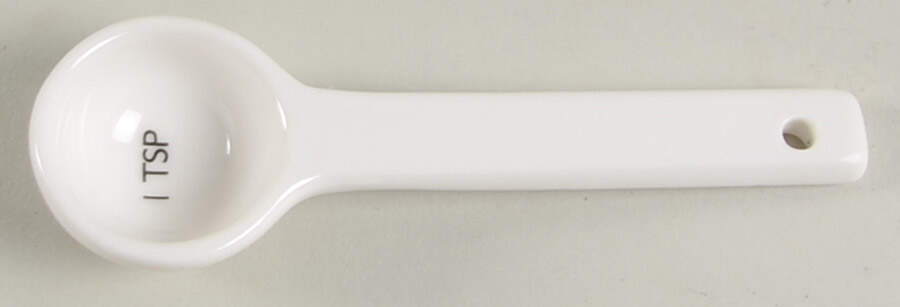 Aspen (Essential) 1 Teaspoon Ceramic Measuring Spoon by Crate & Barrel-1