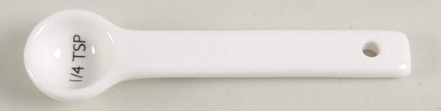 Aspen (Essential) 1/4 Teaspoon Ceramic Measuring Spoon by Crate & Barrel-1