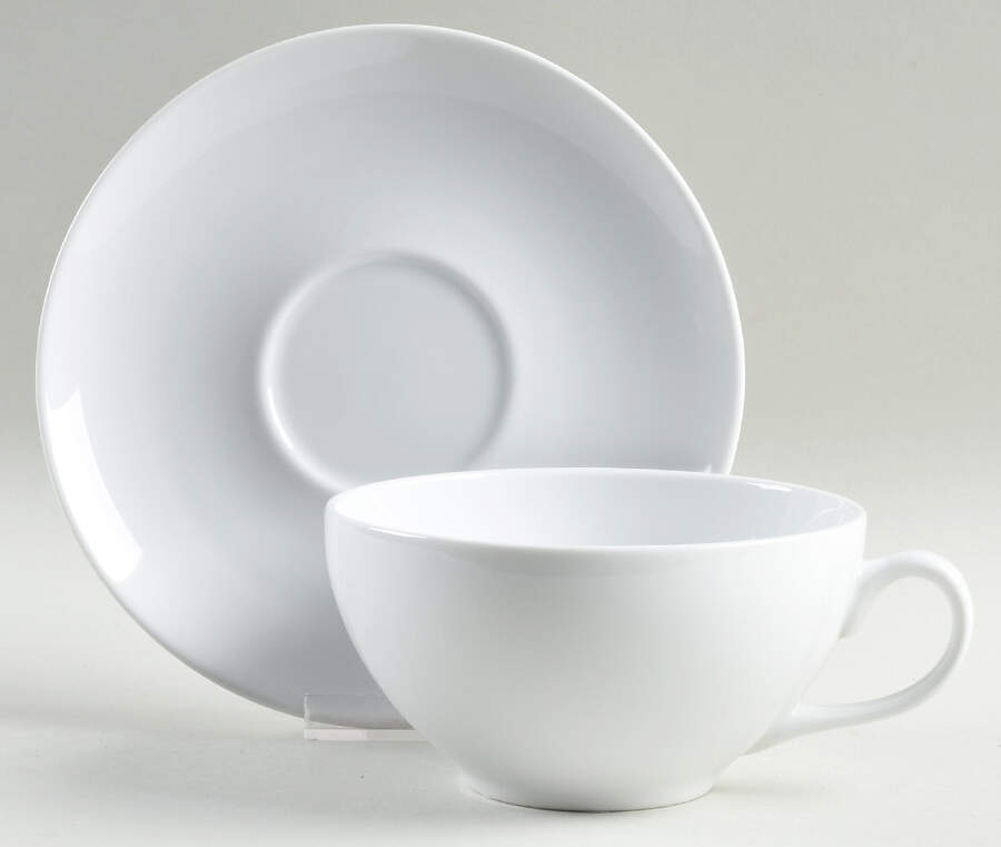 Aspen (Essential) Cappuccino Cup & Saucer Set by Crate & Barrel-1