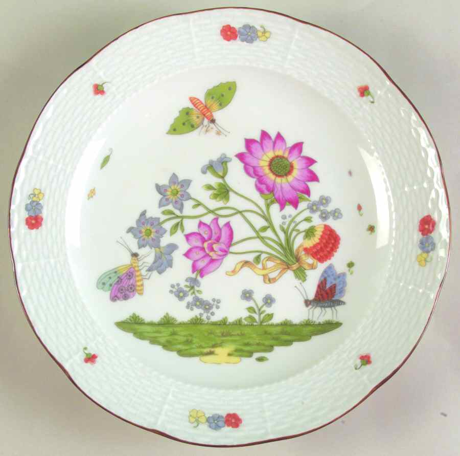 Meissen (Brown Trm, Embossed) Luncheon Plate by Charles Field Haviland-1