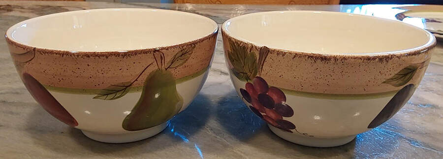 Vintage Fruit Soup/Cereal Bowl by Canterbury Potteries-1