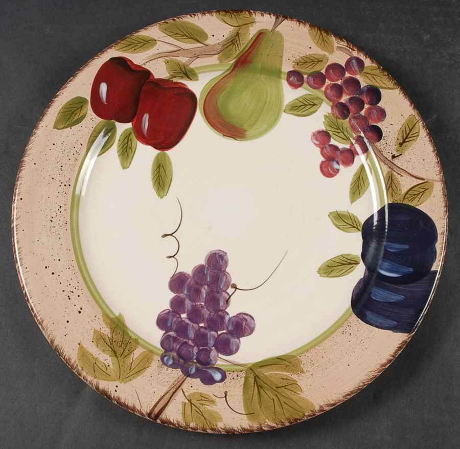 Vintage Fruit Dinner Plate by Canterbury Potteries-1