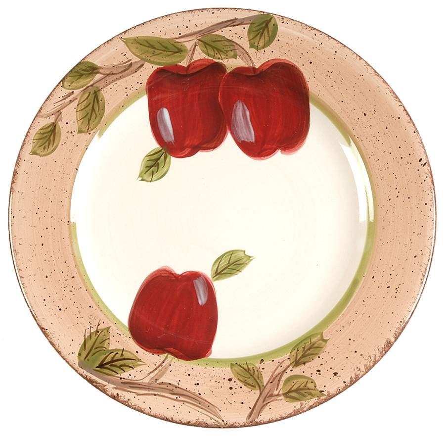 Vintage Fruit Dessert/Pie Plate by Canterbury Potteries-1
