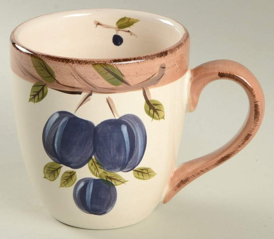Vintage Fruit Mug by Canterbury Potteries-1