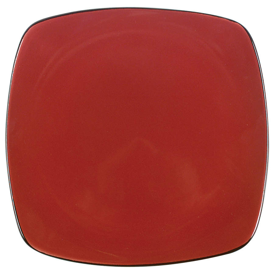 Chili Red (Square) Luncheon Plate by Corning Corelle-1