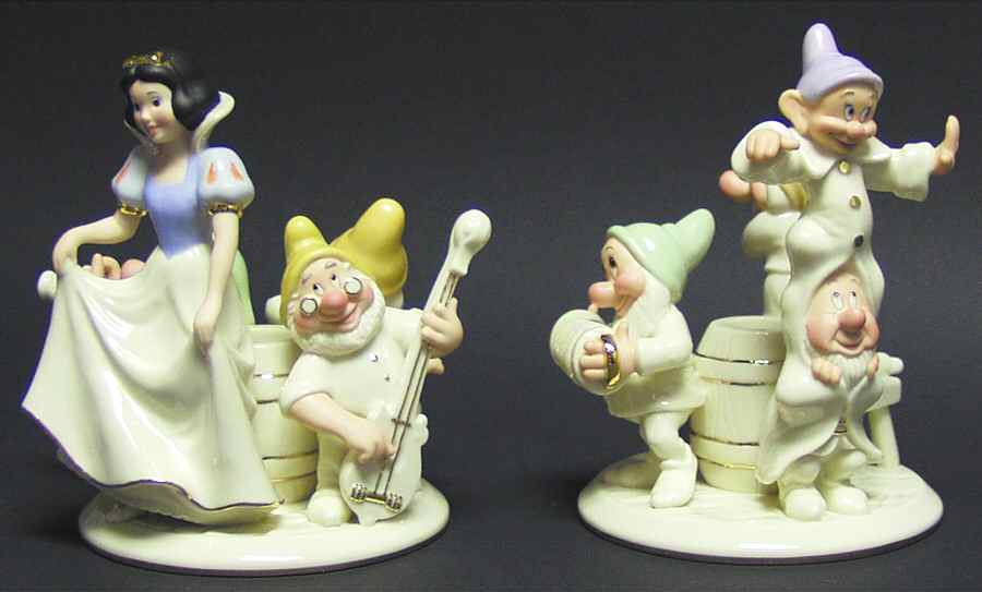 Snow White Figural Candlestick - Set of 2 by Lenox-1